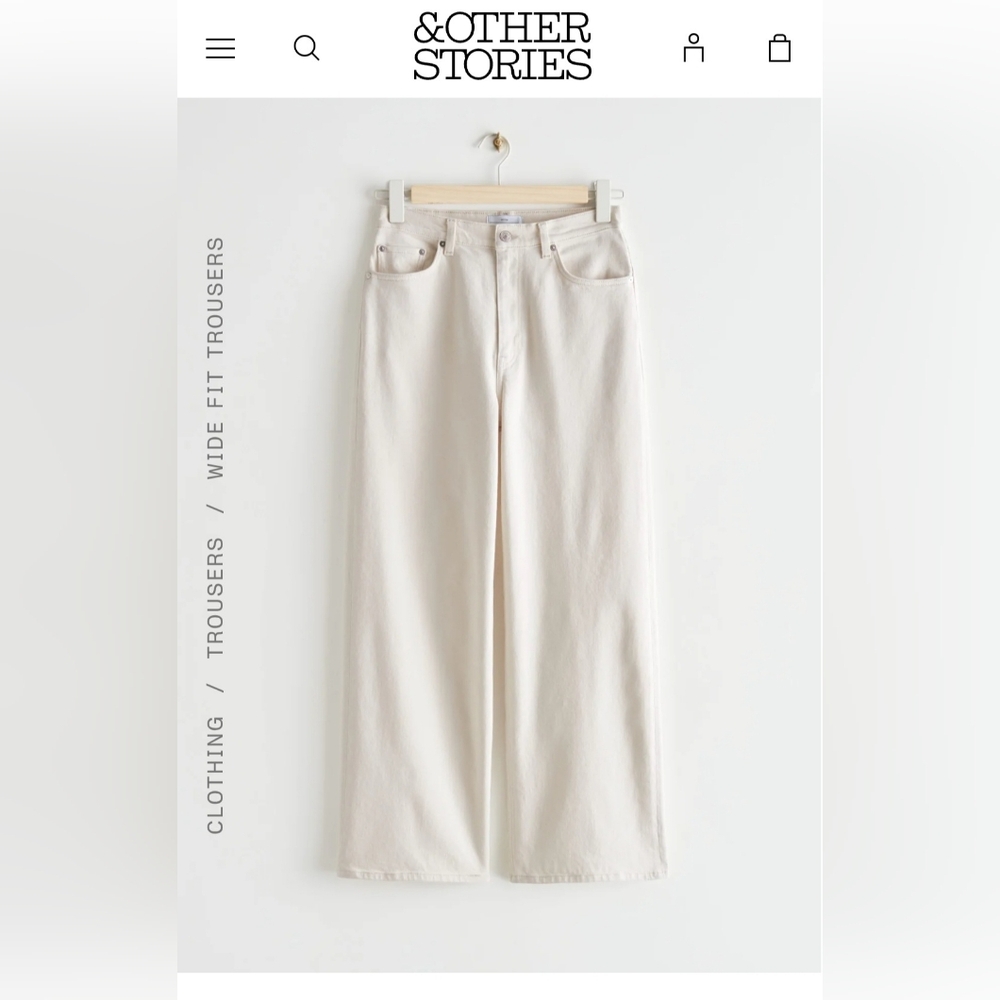 &Other Stories Wide Leg Denim Pants
